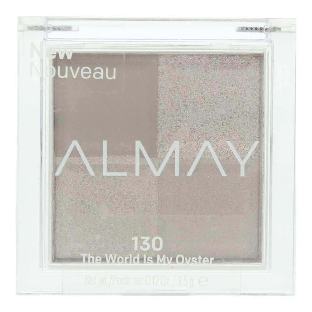 Almay Eyeshadow Palette, Longlasting Eye Makeup, Single Shade Eye Color in Matte, Metallic, Satin and Glitter Finish, Hypoallergenic, 130 The World Is My Oyster, 0.1 Oz