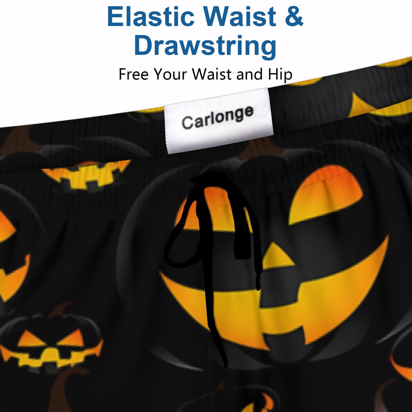 Halloween Pumpkin Men's Pajama Pants Sleepwear Lounge Pj Bottoms