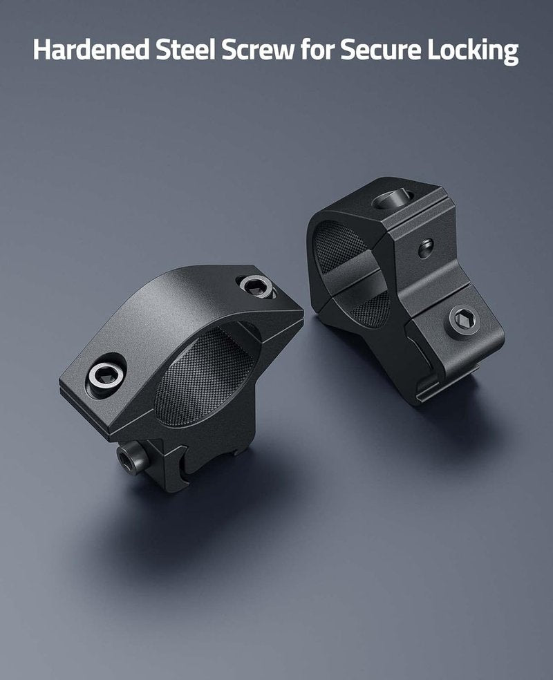 CVLIFE 1 Inch Scope Rings - Durable Scope Mount for Dovetail & Picatinny Rails | 2-Pack
