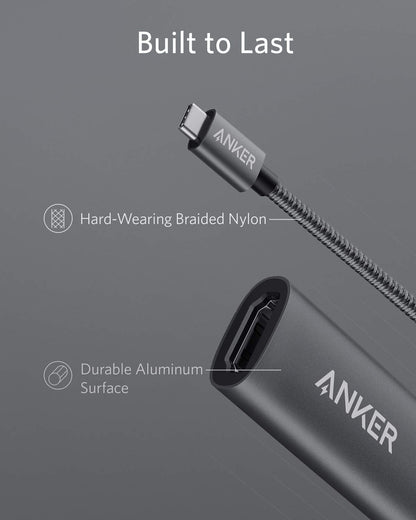 Anker 5-in-1 Premium USB-C Data Hub, with HDMI Output, 1-Gigabit Ethernet Port Network Adapter, 10/100 / 1000 Mbps Compatible, 3 USB 3.0 Ports, for MacBook Pro 2016/2017, ChromeBook, XPS and More