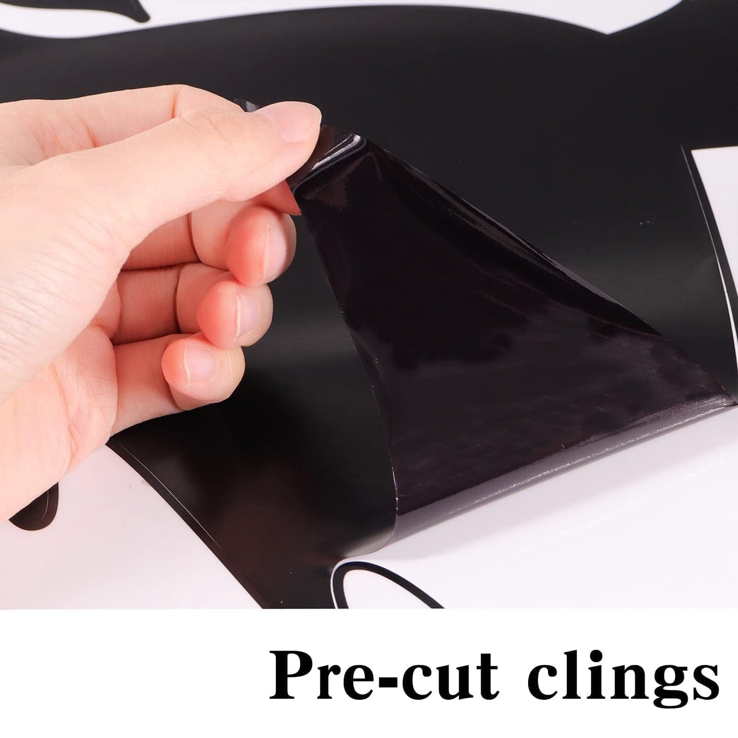 Bunny Chorus Halloween Decorations Window Clings Decor, Extra Large 3 Witches with Black Cat Bat Spider Cauldron Silhouette Halloween Window Stickers Indoor, School Home Office Party Supplies 4 Sheets