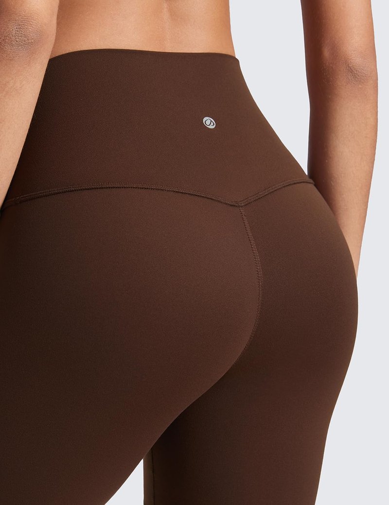 CRZ YOGA ButterLuxe Biker Shorts 6" - High Waisted Workout Running Volleyball Spandex Yoga Womens Lava Brown XX-Small