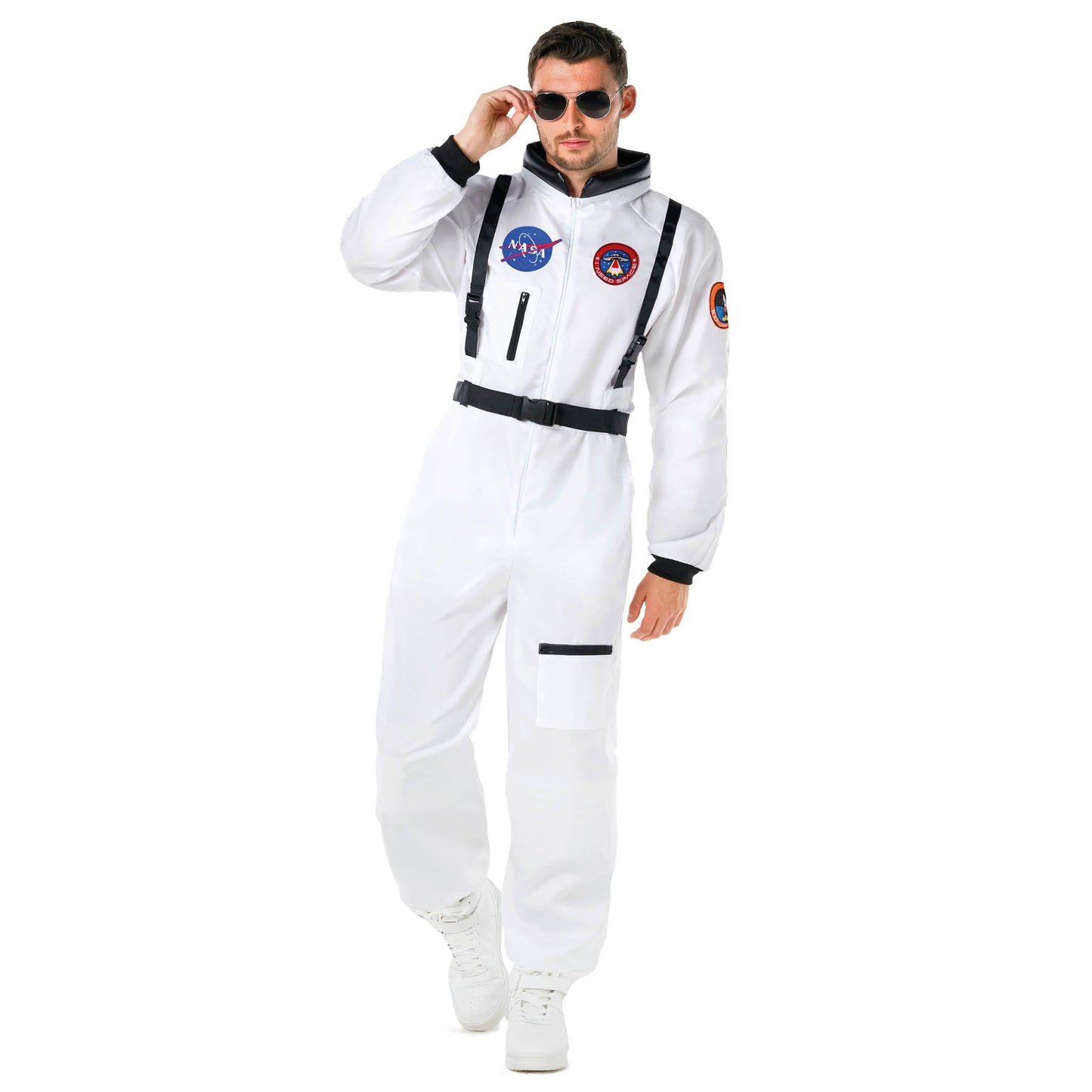 Morph Astronaut Costume Adult, White Space Suit Men, Mens Halloween Costume Astronaut Suits, Nasa Costumes Adult, Medium