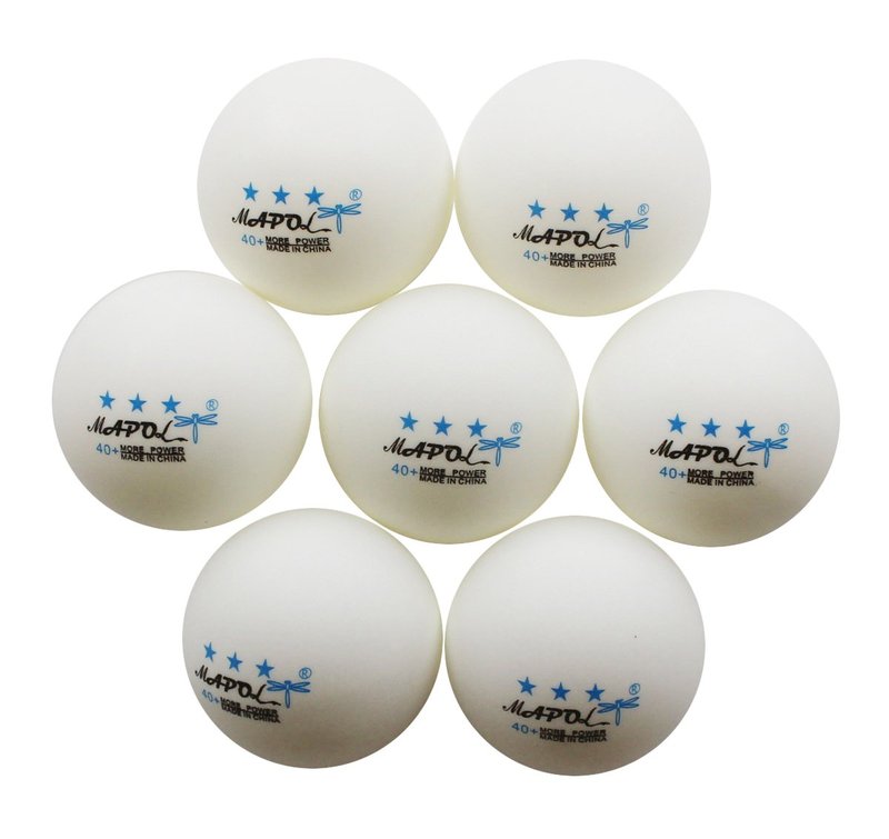 MAPOL 50 White 3-Star Table Tennis Ball Premium Training Ping Pong Balls