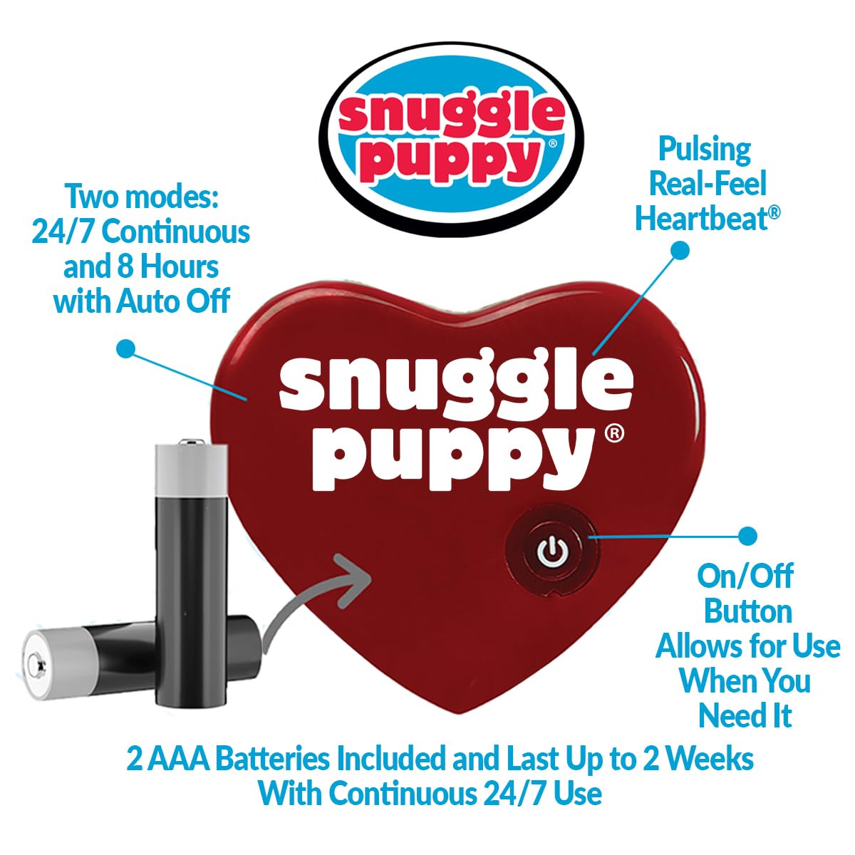 Original Snuggle Puppy Toy, Heartbeat Toy for Puppy, Dog Toys for Anxiety Relief, Calming Aid, Dog Heartbeat Toys for Behavioral Training in Biscuit