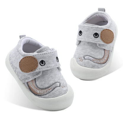 MASOCIO Baby Shoes Boys Infant Toddler Boy First Walking Shoes Trainers 18-24 Months Size 5 UK Child Grey