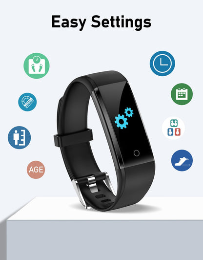 GRV Pedometer Watch Fitness Watch No Bluetooth/App/Phone Required,Fitness Tracker with Step Counter Calories Counter Sleep Monitor for Walking Running