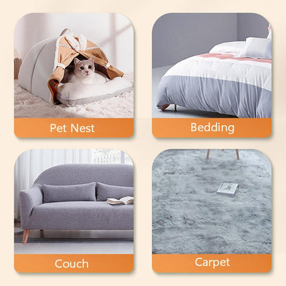 FeiFanYiGou Pet Hair Remover, 4 in1 Cat and Dog Hair Removal for Couch with Extra Long Handle, 17-Inch, Cat Fur Removal Tool for Furniture, Carpet, Clothes, Bedding, Tile, Hardwood Floor, Car, Window