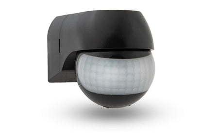 HUBER Motion 3LV Compact Infrared Motion Sensor 180° IP44 I 12-24V AC DC Potential Free Contact Motion Sensor LED Suitable Horizontal/Vertical Adjustable Anthracite