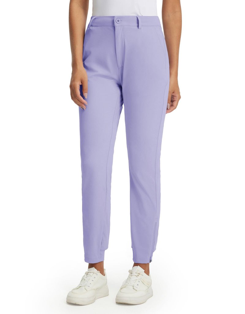 M MAELREG Women Joggers with Pockets Breathable Flex Stretch Athletic Moisture-Wicking Comfy Golf Pants Women Lavender