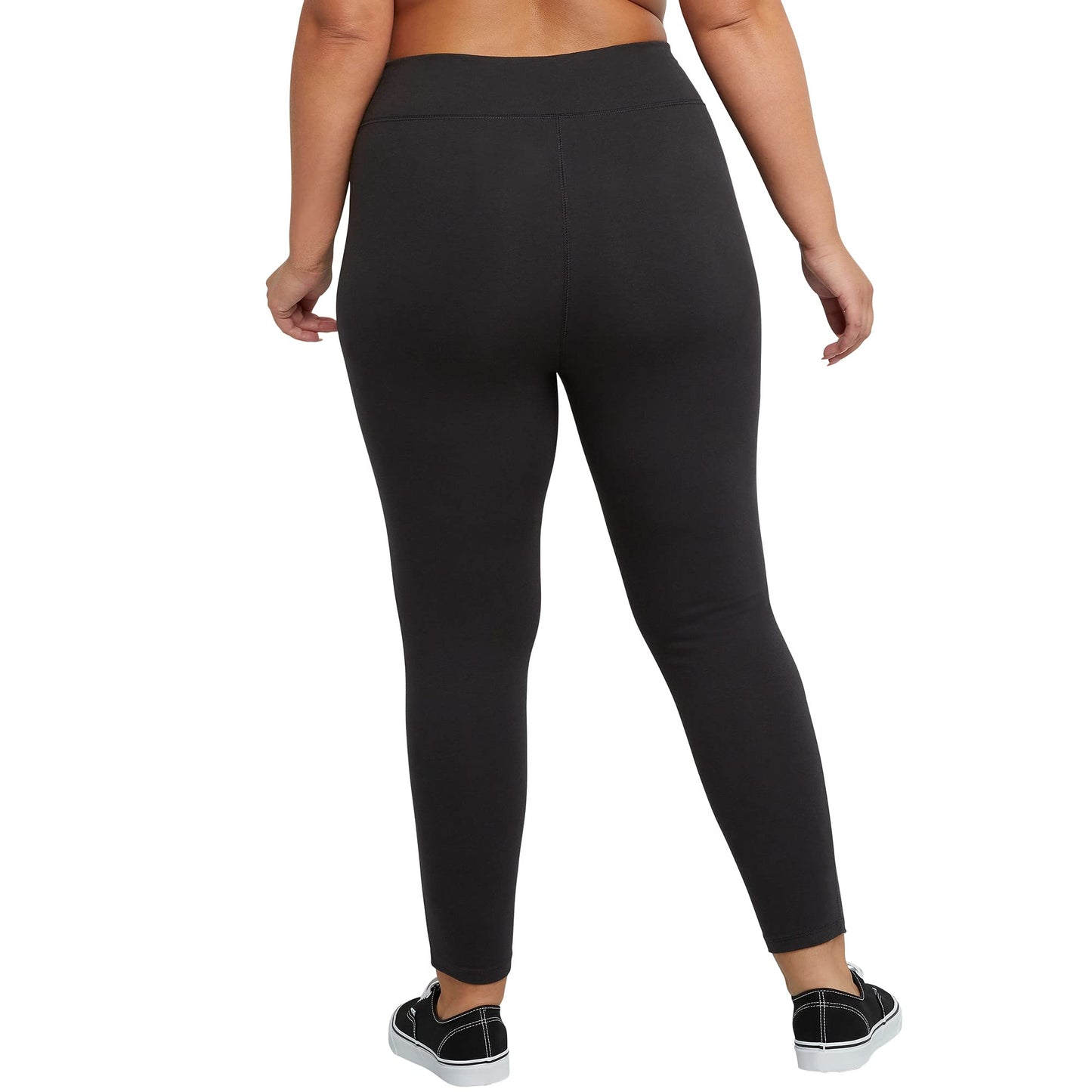 JUST MY SIZE womens Long Legging Pants, Black, 3X US