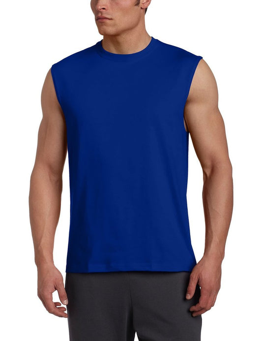 Russell Athletic Men's Cotton Basic Muscle,Basic Royal,XXX-Large