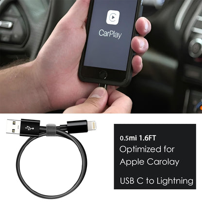 Car Carplay Cable for iPhone 17/16/15, USB A to USB C Cable Compatible for iPhone 17/16,17Air, 17/16/15 Pro Max,16E,16 Plus, iPad 10th/11 Gen,iPad Pro 12.9, Air 5th/4th Charger Cord,Car Charging Cable