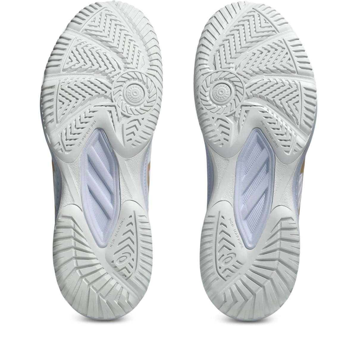 ASICS Women's Upcourt 6 Volleyball Shoes, 9, White/Champagne