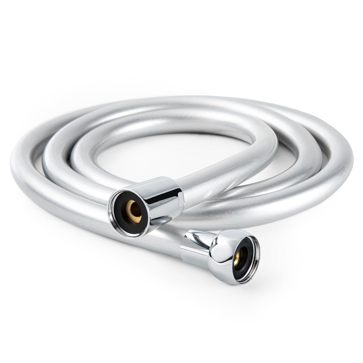 OFFO Ultra-Flex Shower Hose, Premium RV PVC Handheld Shower Head Hose Flex Hoses Extension with Brass Insert and Nut for Bathing Pet Bathing, 60 in Silver Gray