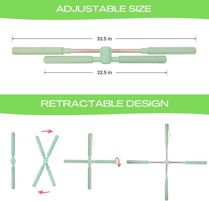 Posture Corrector Yoga Cross Stick - Back Pain Relief for Men Women - Stretcher and Straightener for Upper and Lower Back - Stretch Pole - Neck Hump Equipment Sets bar Device Brace