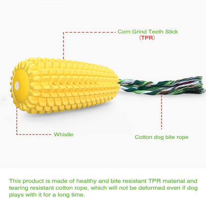 Carllg Dog Chew Toys for Aggressive Chewers, Indestructible Tough Durable Squeaky Interactive Dog Toys, Puppy Teeth Chew Corn Stick Toy for Small Medium Large Breed