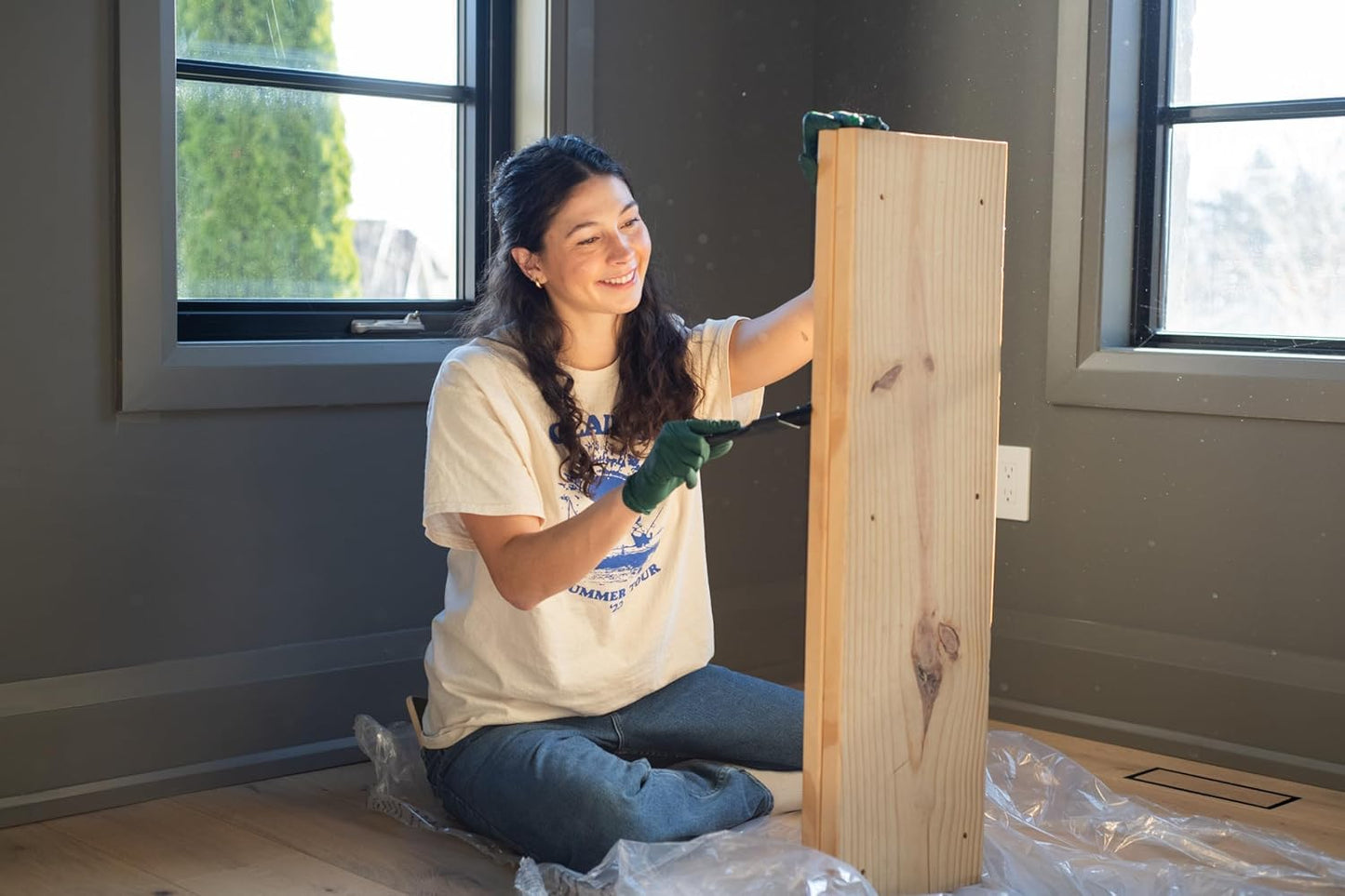 FRAMAR Green Gloves Disposable Latex Free – Heavy Duty Nitrile Gloves Medium, Disposable For Hair Dye, Cooking Glove Medium Nitrile Tattoo Glove, Guantes Desechables, Biodegradable - 100