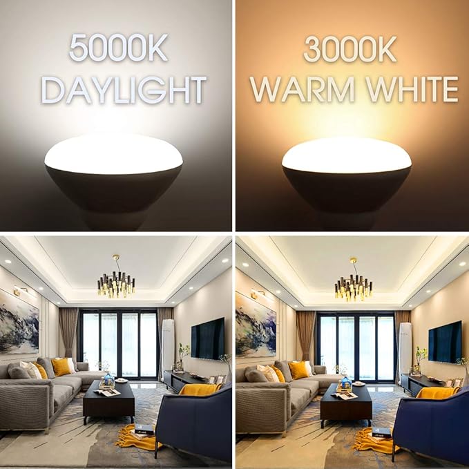 Energetic BR30 LED Flood Lights Indoor, Daylight 5000K, 65W Recessed Light Bulbs, Dimmable, 750lm, Energy Star & CRI 90, 6 Pack