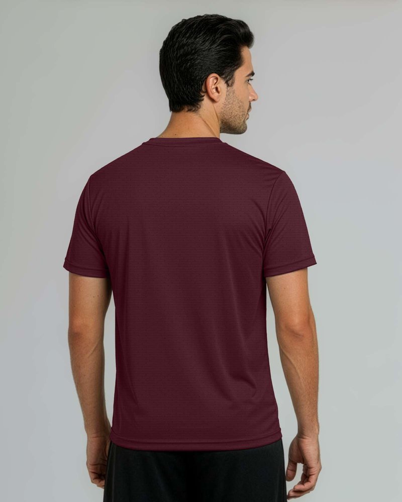 Real Essentials 5 Pack: Men's Breeze Tech V-Neck Dry Fit T-Shirts Moisture Wicking Athletic Workout & Gym Shirts- Set 7, M