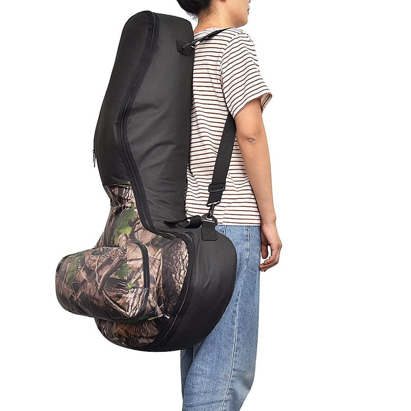 Huenco Adjustable Crossbow Case T-Shape Crossbow Storage Bag Large Capacity Archery Hunting Carry Bag
