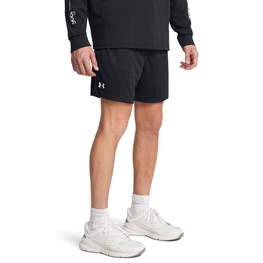 Under Armour Men's Tech 6 Inch Mesh Shorts, (001) Black / / White, Large