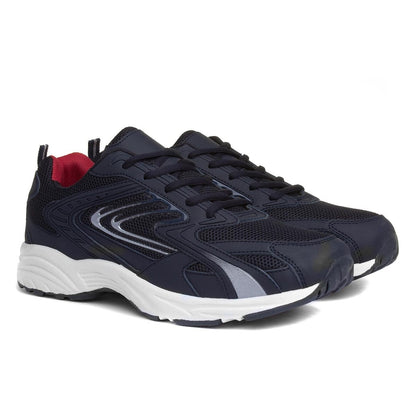 XL Mens Navy Lace Up Trainer - Size 9 UK - Blue