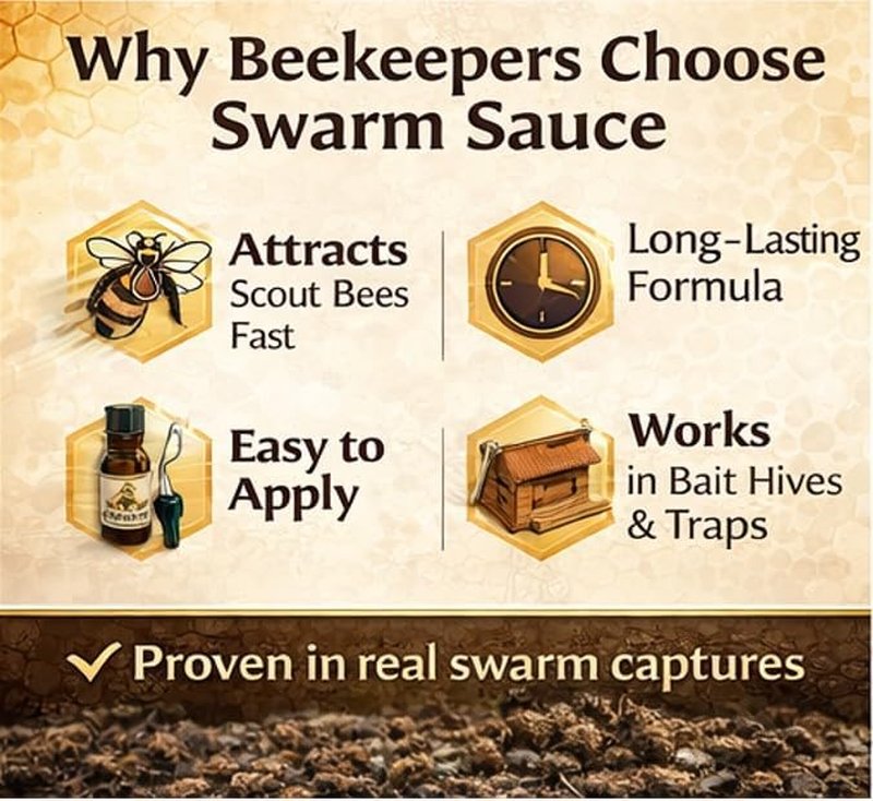 Ultimate Honey Bee Swarm Lure - Premium Nasonov Pheromone Blend | Long-Lasting Attractant for Beekeepers - 0.15oz Smear Tube