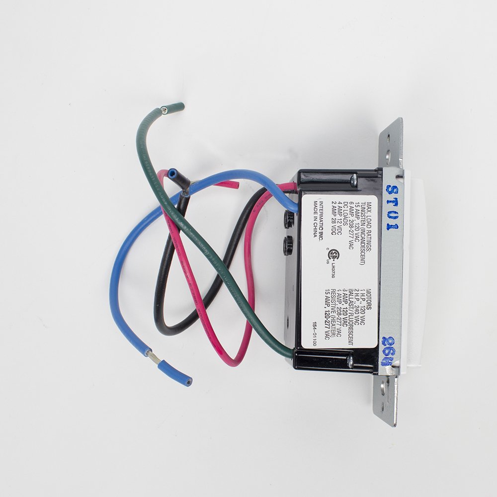 Intermatic ST01 7 Day Programmable In Wall Digital Timer Switch for Lights and Appliances, Astronomic, Self Adjusting, Heavy Duty,White