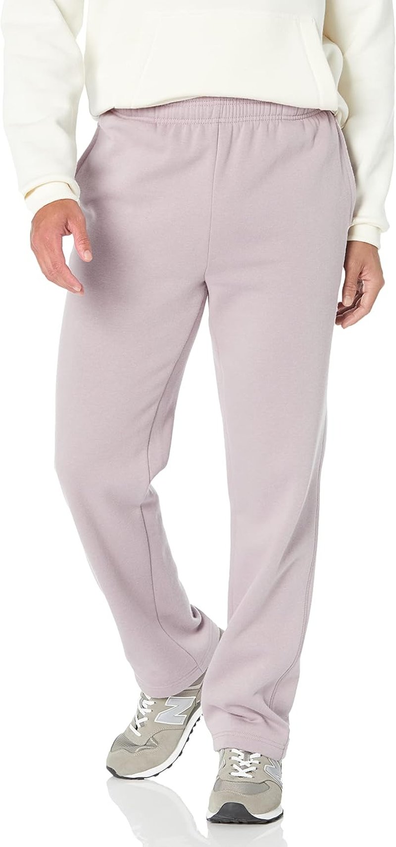 Men's Relaxed Straight Leg Fleece Sweatpants - Comfortable Open Bottom Design | Big & Tall Sizes Available