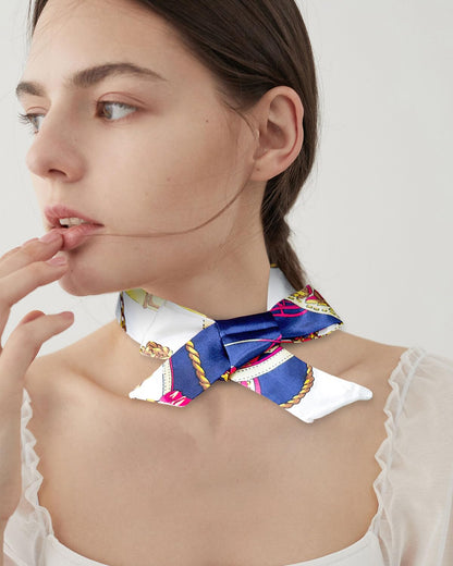 JELIEE 6 Pack Scarf Bags for Women - Narrow Scarf Hair & Neck Scarves - Fashion Gifts