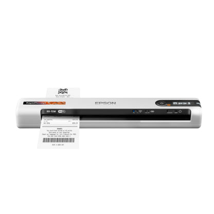 Epson RapidReceipt RR-70W Wireless Mobile Color Receipt & Document Scanner with ScanSmart AI PRO Receipt Management & PDF Software for PC & Mac