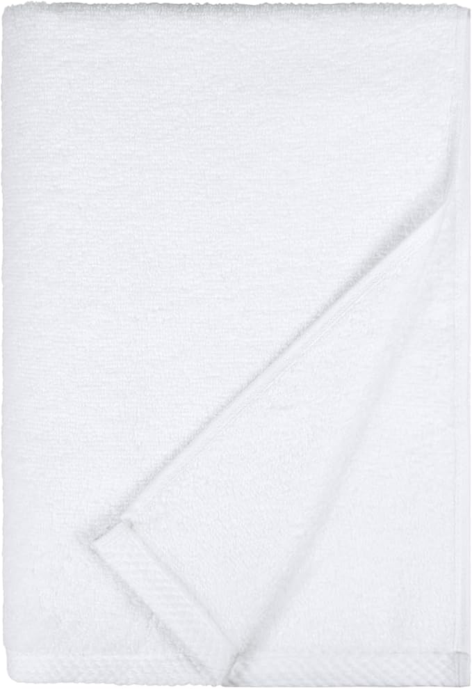 Amazon Basics 100% Cotton Soft Quick-Dry 8-Piece Towel Set, Bath Towels