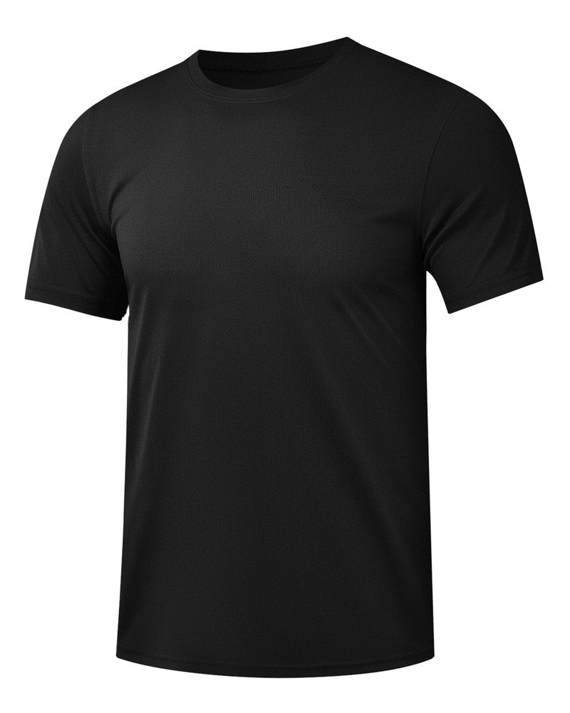 Kinglaman 1 Pack Workout Shirts for Men Dry Fit Gym Shirts Quick Dry Athletic Short Sleeve Sports T-Shirt Moisture Wicking 1 Black X-Large