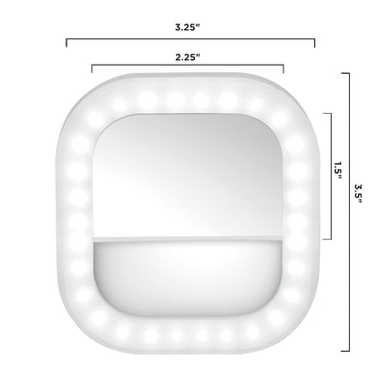 Conair Lighted Makeup Mirror, LED Vanity Mirror, 12X Magnifying Mirror, Compact Travel Mirror with Suction Cup, Battery Operated in White