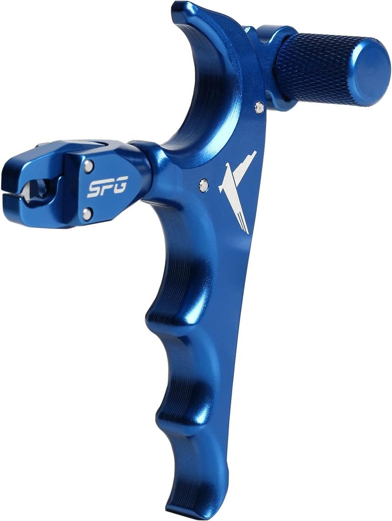 Archery Thumb Release Aid - 360° Rotatable Adjustable Bow Release for Youth & Adults | Automatic Trigger (Blue)
