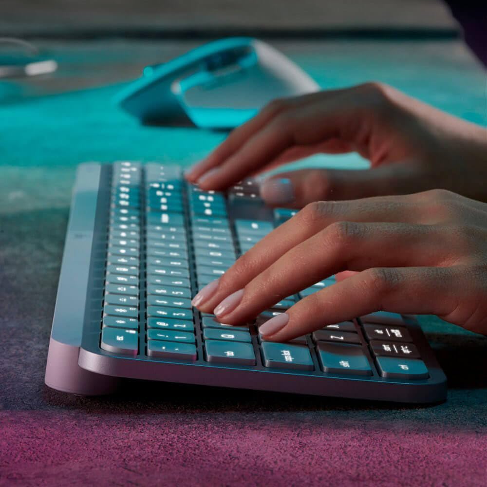 Logitech MX Keys S Wireless Keyboard, Low Profile, Fluid Precise Quiet Typing, Programmable Keys, Backlighting, Bluetooth, USB C Rechargeable, for Windows PC, Linux, Chrome, Mac - Graphite