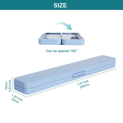 Foosi Small Pencil Box - Plastic Pencil Case - Pencil Cases for Adults,Pencil Case Aesthetic,Multipurpose Brushes Box, Cosmetic Pencil Cases,Travel Toiletry cases