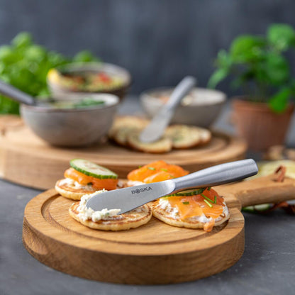 Boska Mini Spreading Knife Set - Butter knife Copenhagen Stainless Steel Multi-purpose Spreading Knives - Used for Cheese, Butter, Jam, Pastry, and Other Kitchen Daily Spreader Knife - 3 Pieces