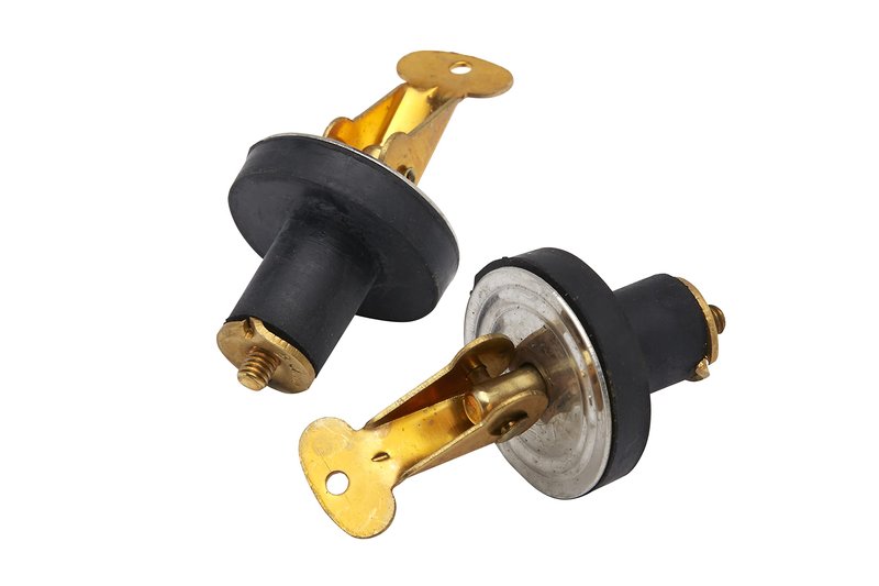 Seachoice Deck and Baitwell Plug, 1/2 in. Brass, 2 Count (Pack of 1)
