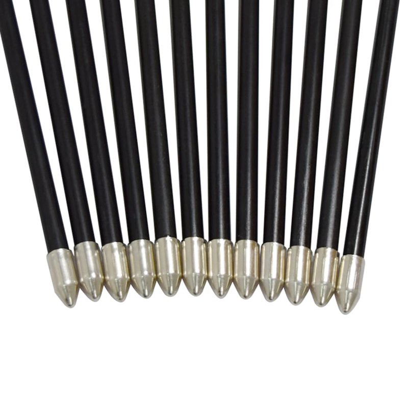 Archery Practice Fiberglass Arrows 28 Inch Target Shooting Safetyglass Recurve Bows Suitable for Youth Woman Beginner 6PCS