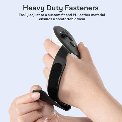 CoBak Controller Grips for Meta Quest 3s and Quest 3, Adjustable Knuckle Straps Accessories for Touch Plus Controllers