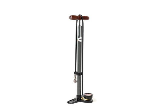 SILCA Pista Plus Bicycle Tire Pump | 120psi max Pressure, 2.5" Gauge | Presta & Schrader Valve | Durable Hose | High Performance | Bike Floor Pump