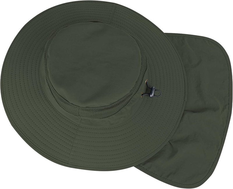 Sun Hats for Men & Women - UPF 50+ Breathable Wide Brim Fishing Bucket Hat | Summer UV Protection with Neck Flap