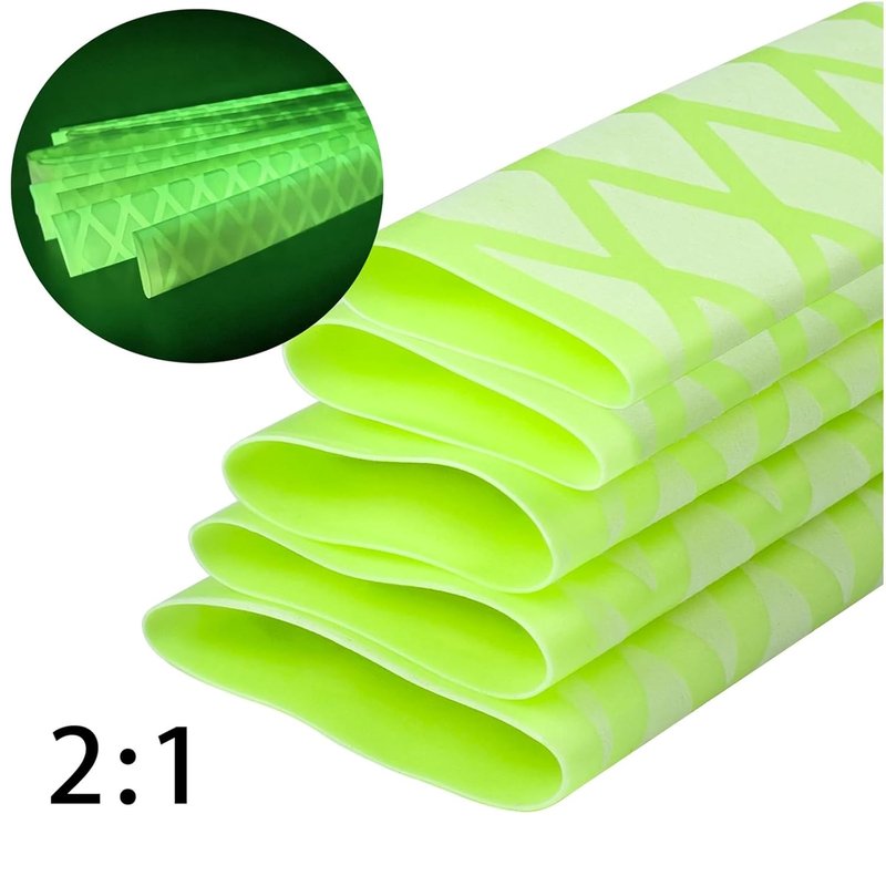 Anti-Slip Heat Shrink Tubes - Luminous Glow in The Dark | Waterproof & Wear-Resistant, 1 Meter, 18mm Diameter