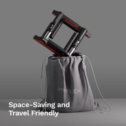 Jayflex CrossGrips Compact Pull Up Bar - Pull Up Bar Door Frame for Work from Home Fitness - Adjustable Door Frame Pullup Bar Handles - 250 lbs Capacity