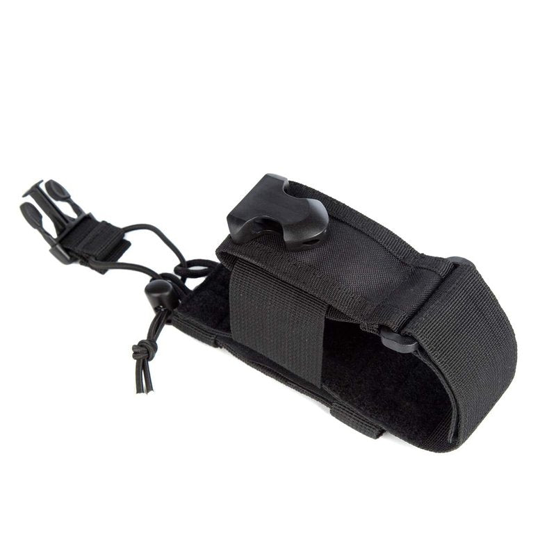 LUITON Tactical Molle Radio Pouch - Heavy Duty Holster Bag for Two-Way Walkie Talkies - Compatible with Bags/Packs/Duffels (Black)