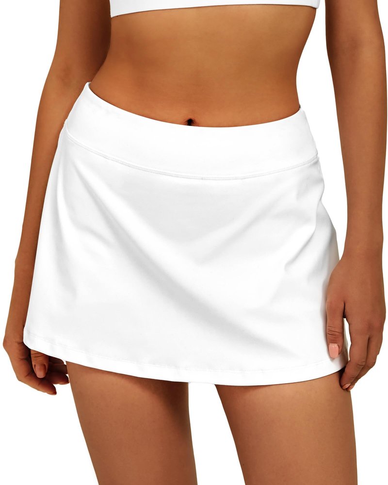 Stelle Women Tennis Skirt Golf Skorts Athletic High Waisted with Pockets Inner Shorts Sport Workout Pleated Pickleball
