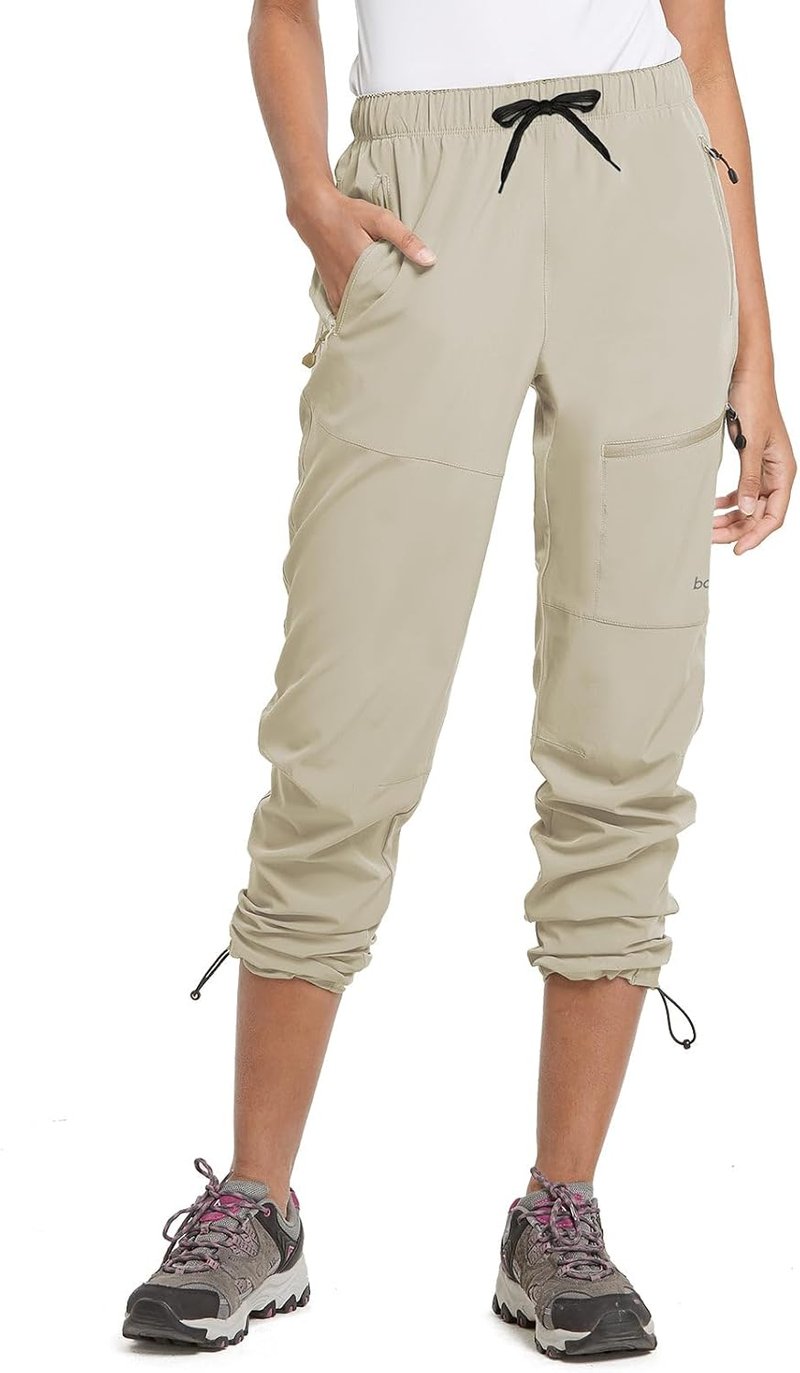 Baleaf Women's Hiking Pants - Quick Dry, Lightweight, Water Resistant | Elastic Waist Cargo Design for All Seasons