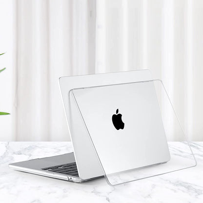 EooCoo Compatible with MacBook Air 13 inch Case M4 A3240 M3 A3113 M2 A2681, 2025 2024 2022 with Touch ID, Mac 13.6 Anti-scratch Plastic Hard Shell + Keyboard Cover + Polishing Cloth - Crystal Clear